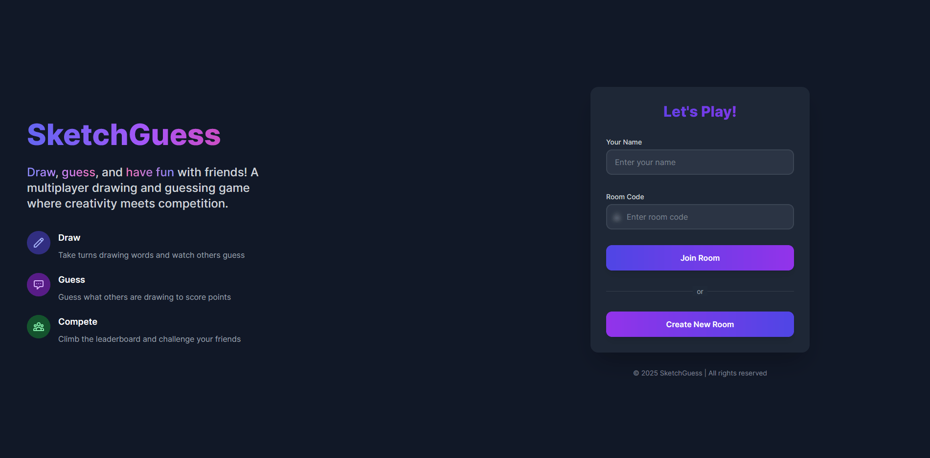 SketchGuess Project Screenshot